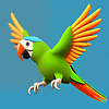 Parrot Flying In Sky icon by AI