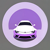 A car in garage icon by AI