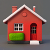 House from outside icon by AI